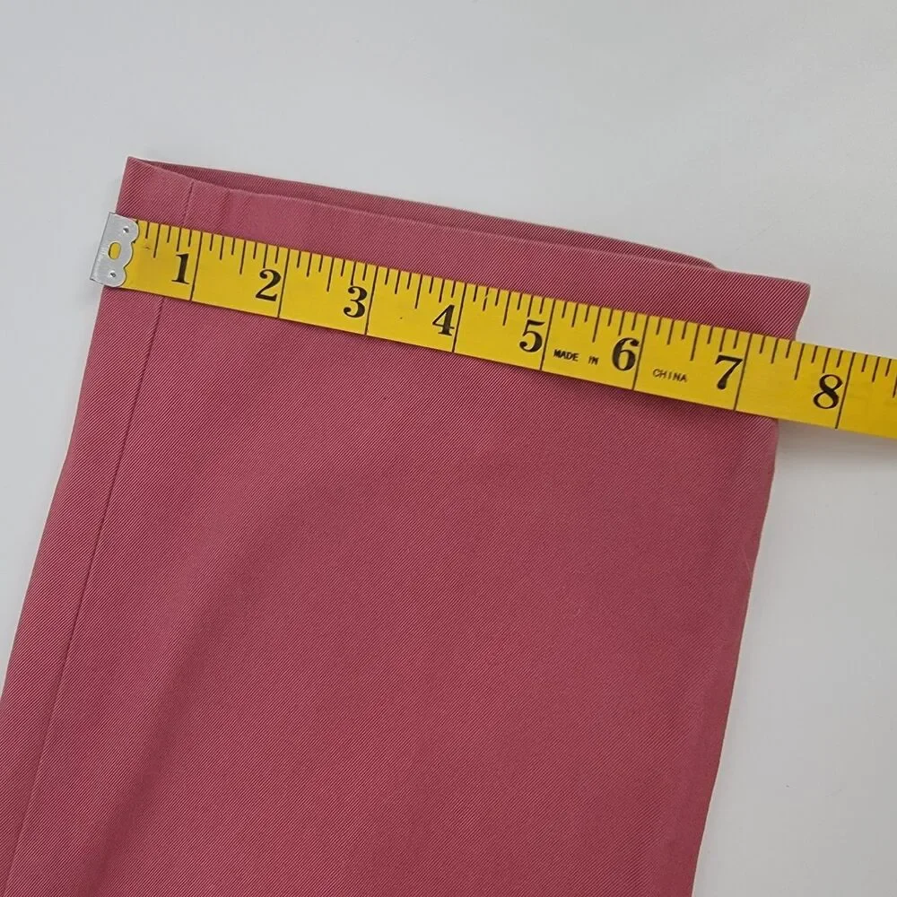 Banana Republic Emerson Chino Men's Pants 33x34 Red Straight Leg Casual Cotton
